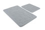 Mijölnir Juego de Alfombrillas de Baño de Algodón Lino - Blue, 2 Piezas